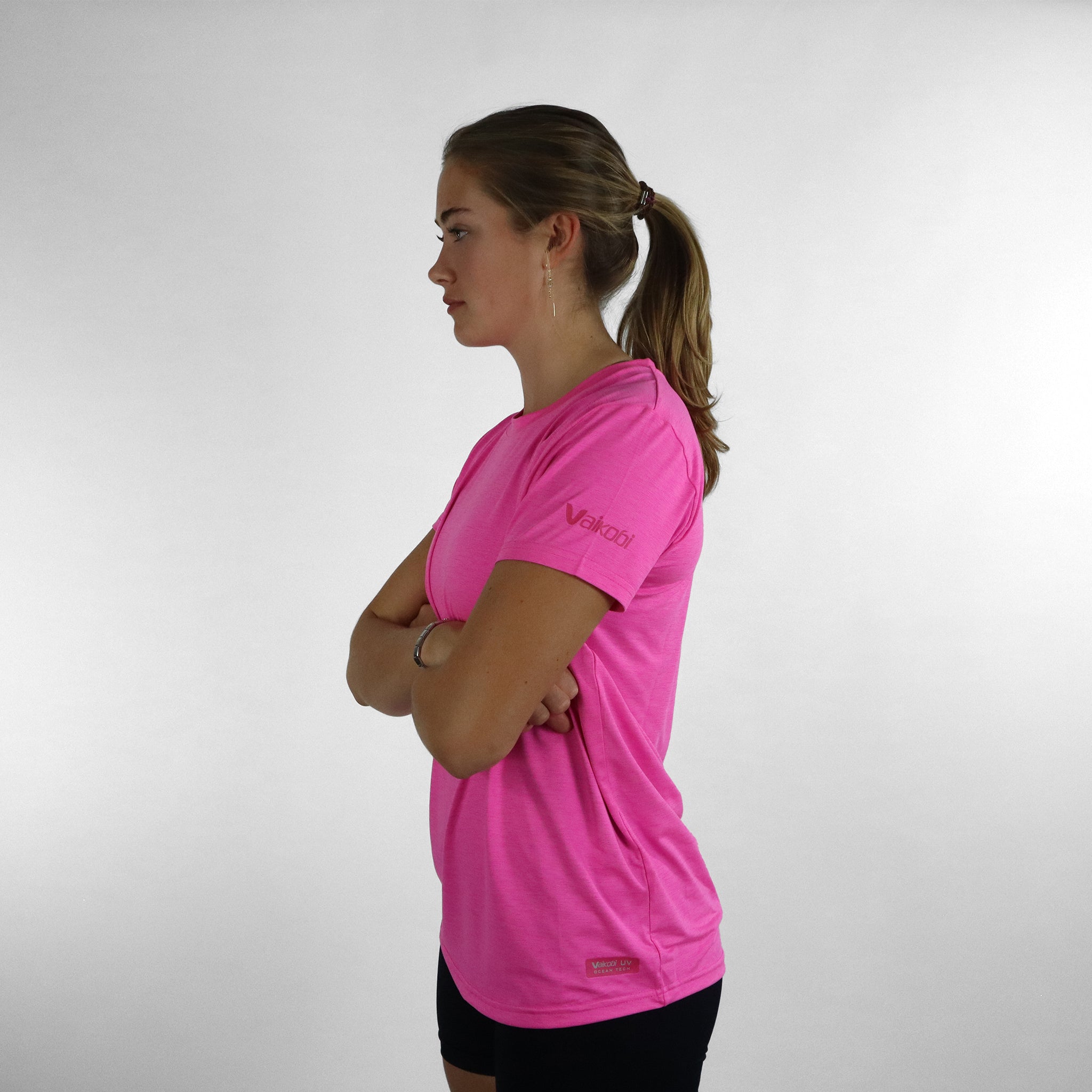Women's UV Ocean Tech S/S Tee - Pink